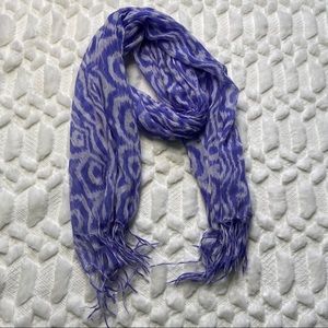 Purple and White Scarf
